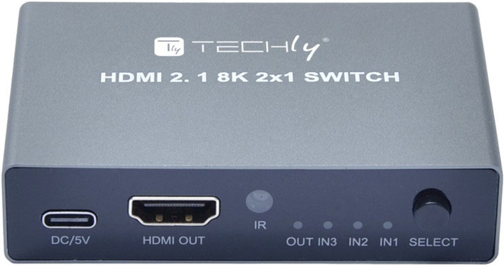 Сплітер Techly HDMI 8K/60Hz 2m HDCP 2.3 (IDATA HDMI-2138KT) - зображення 4