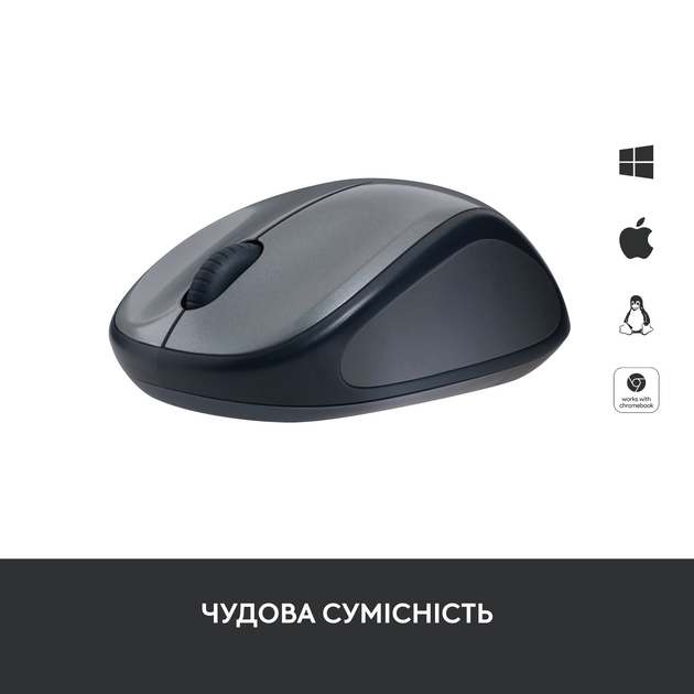 Мышь Logitech M235 Wireless Black (910-002201) - изображение 3