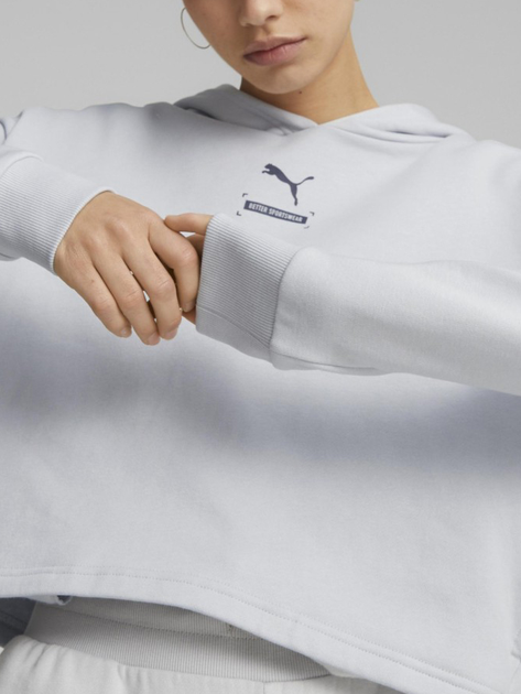 Bluza damska z kapturem krótka Puma Better 67003380 L Szara (4064537599280) - obraz 4