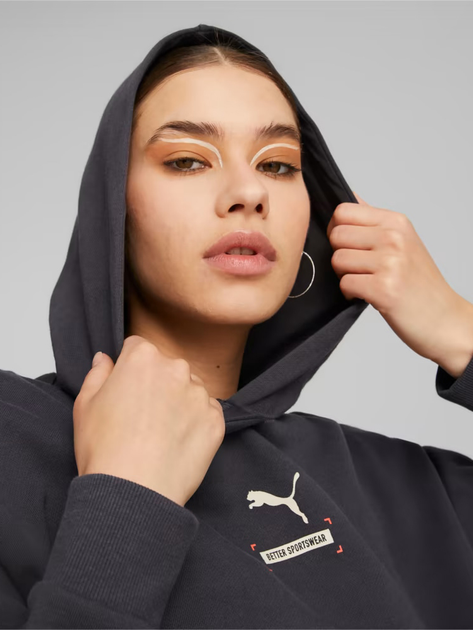 Bluza damska z kapturem krótka Puma Better 67003375 S Czarna (4065449014908) - obraz 5