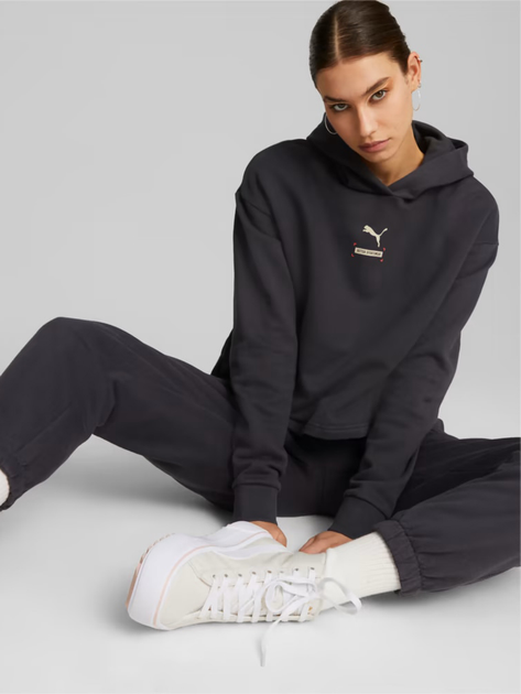 Bluza damska z kapturem krótka Puma Better 67003375 M Czarna (4065449014915) - obraz 3