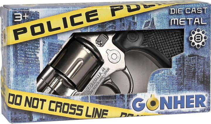 Pistolet Pulio Gonher Police Revolver 8 shots (8410982007300) - obraz 1