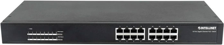 Switch Intellinet 560993 16 x 10/100/1000 PoE+ (766623560993) - obraz 2