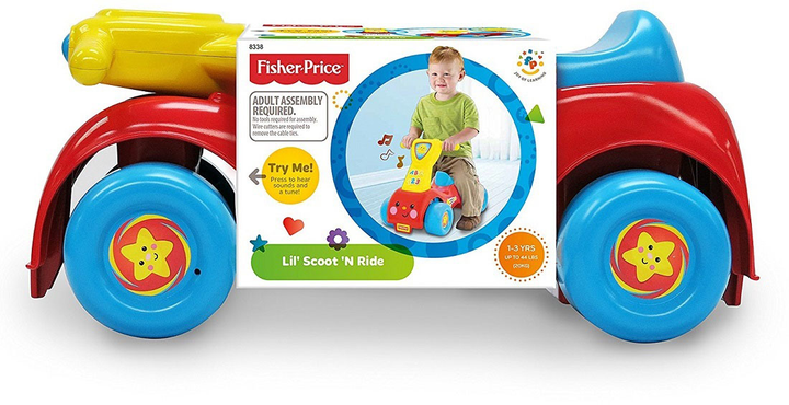 Jeździk Fisher-Price Little People Lil Scoot Ride (0614239083385) - obraz 1