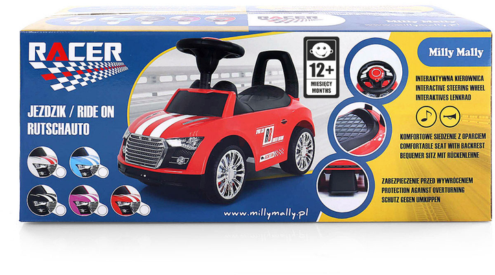 Машинка-толокар Milly Mally Racer Червона (5901761122428) - зображення 1