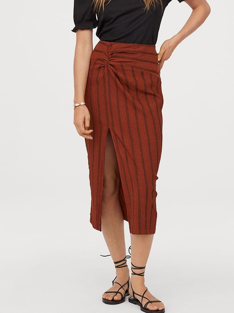 Спідниця міді осіння жіноча H&M 0745357_03 S Коричнева від Rozetka на платформі USKIDKA Акція на Спідниця міді осіння жіноча H&M 0745357_03 S Коричнева від Rozetka