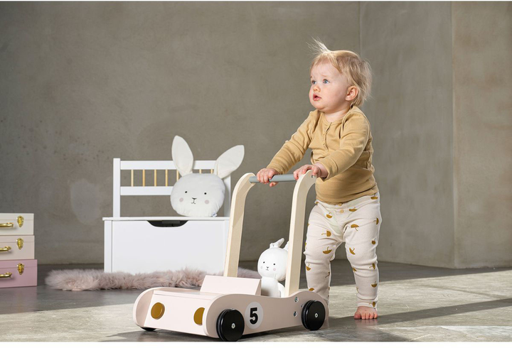 Дитячі ходунки - каталка Jabadabado Activity Wagon Bunny Рожеві (7350018360614) - зображення 2