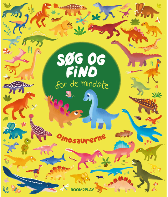 Książka dla dzieci Room2Play Wyszukaj i znajdź: Dinozaury - Michelle Carlslund (9788793841512) - obraz 1
