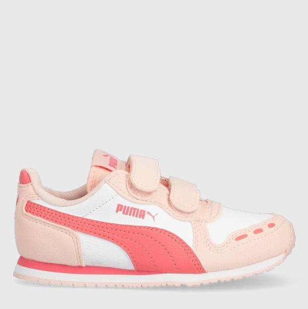 Buty sportowe dziecięce dla dziewczynki na rzepy Puma Cabana Racer SL 20 V PS 38373009 33 Biały/Różowy (4065452684709) - obraz 1