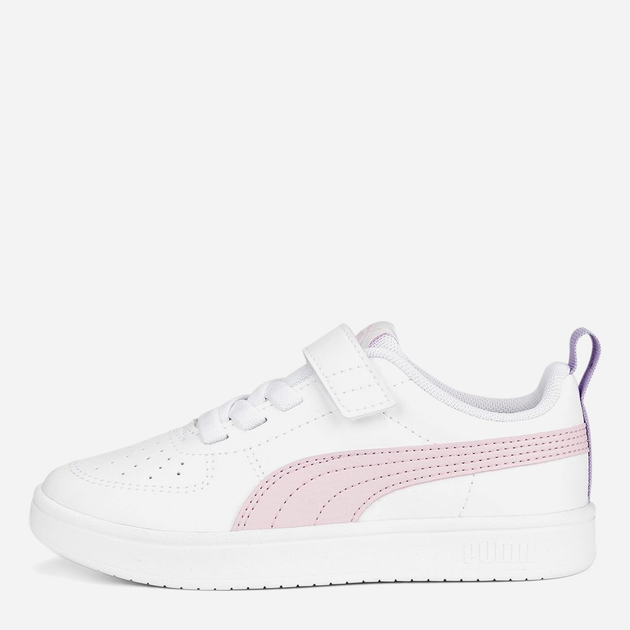 Sneakersy dziecięce dla dziewczynki na rzepy Puma Rickie AC+ PS 38583615 34.5 (2) Białe z różowym i fioletowym (4065452690397) - obraz 3