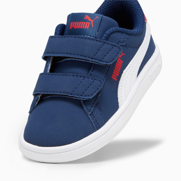 Sneakersy chłopięce na rzepy Puma Puma Smash 3.0 Buck V Inf 39204105 27 (9) Granatowe (4099683119921) - obraz 5