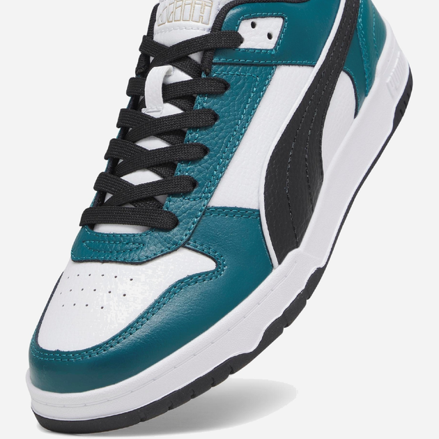 Чоловічі кеди низькі Puma RBD Game Low 38637321 47 (12UK) 31 см Білий/Чорний/Зелений (4099683258286) - зображення 6