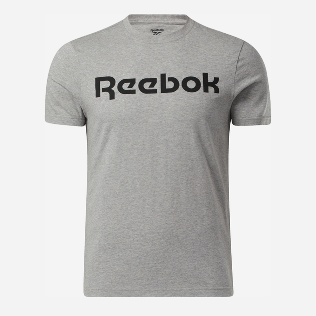 Футболка бавовняна довга чоловіча Reebok Gs Reebok Linear Rea 100038780 XL Сіра (4062051840444) - зображення 1