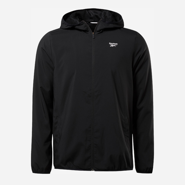 Спортивна вітровка чоловіча Reebok Id Train Woven Jacke 100038788 L Чорна (4062051676289) - зображення 6