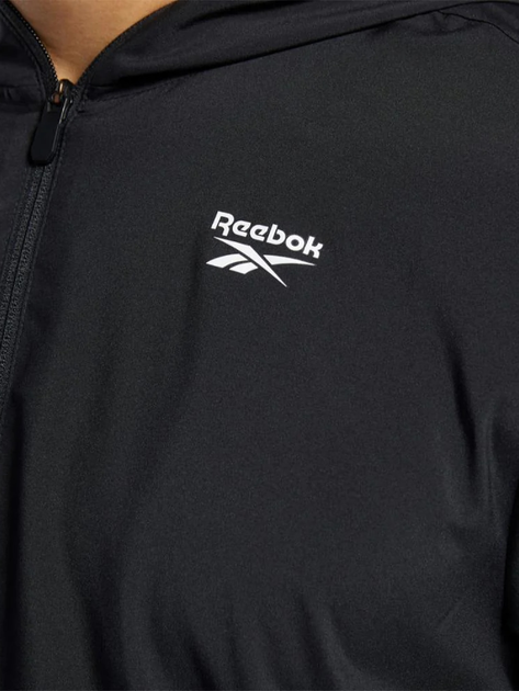 Kurtka wiatrówka męska sportowa Reebok Id Train Woven Jacke 100038788 XL Czarna (4062051680040) - obraz 5