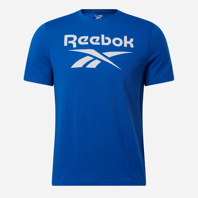 Футболка бавовняна довга чоловіча Reebok Identity Big 100071174 L Синя (4066763461027) - зображення 1