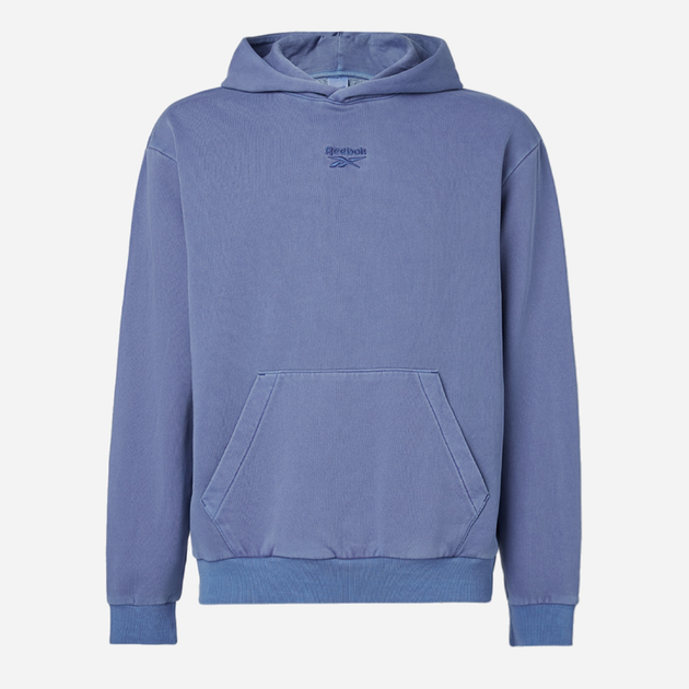 Bluza męska z kapturem kangurka Reebok Ri Washed Oth Hood 100075315 S Niebieska (1200143280607) - obraz 4