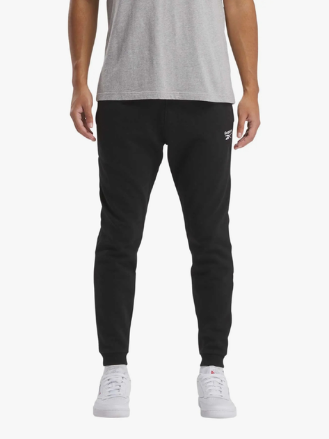 Спортивні штани чоловічі Reebok Identity Smal 100202842 XL Чорні (1200143504666) - зображення 1