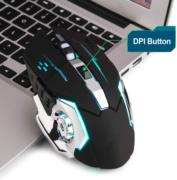 Ігрова комп'ютерна миша Epik T2 RGB підсвічування провідна Black - изображение 2