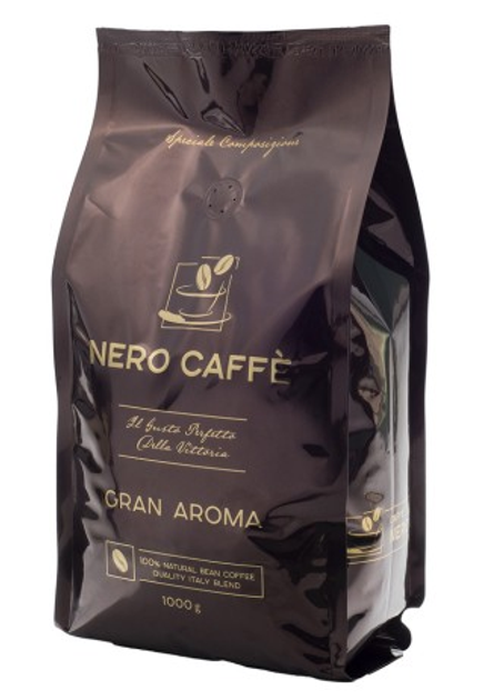 Купить Кофе в зернах "Nero Caffe" Gran Aroma, 1 килограмм – ROZETKA ...