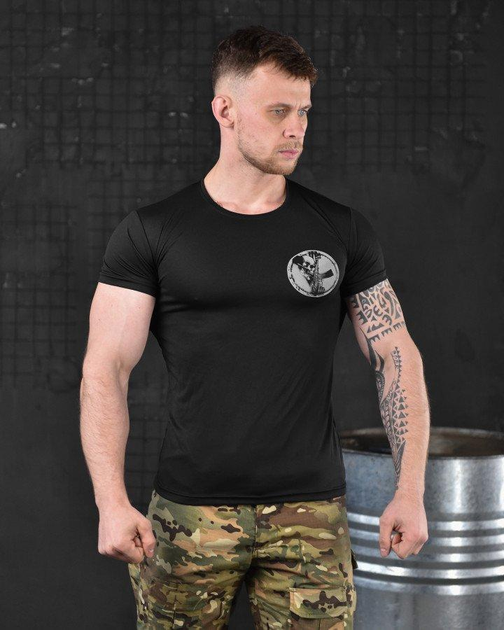 Тактическая потоотводящая футболка Odin dzen black XL - изображение 1
