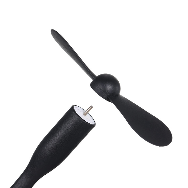 Мини вентилятор для компьютера USB / Черный - изображение 4