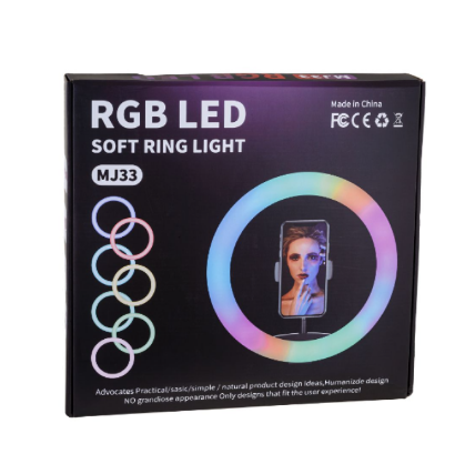 Кольцевая лампа для селфи MJ-33 (33см) RGB LED - изображение 7