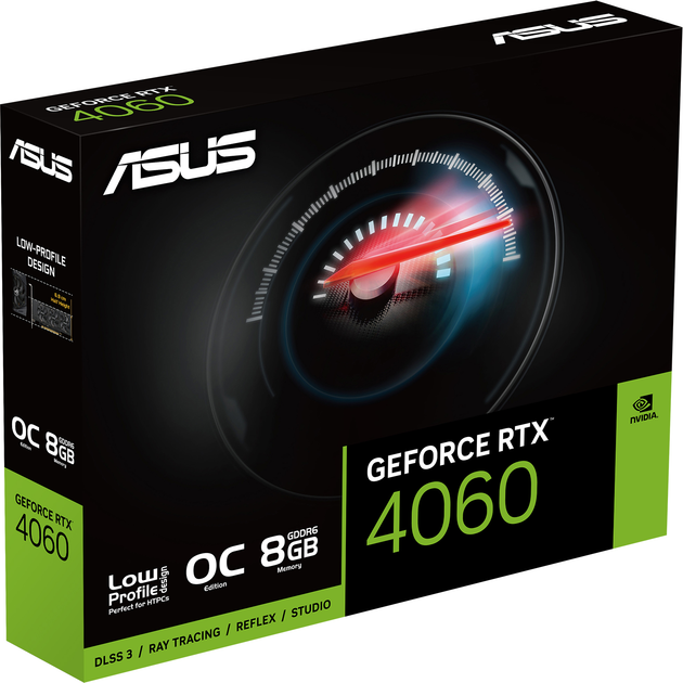 Відеокарта ASUS PCI-Ex GeForce RTX 4060 LP BRK OC Edition 8GB GDDR6 (128bit) (2520/17000) (2 x HDMI, 2 x DisplayPort) (RTX4060-O8G-LP-BRK) - зображення 6