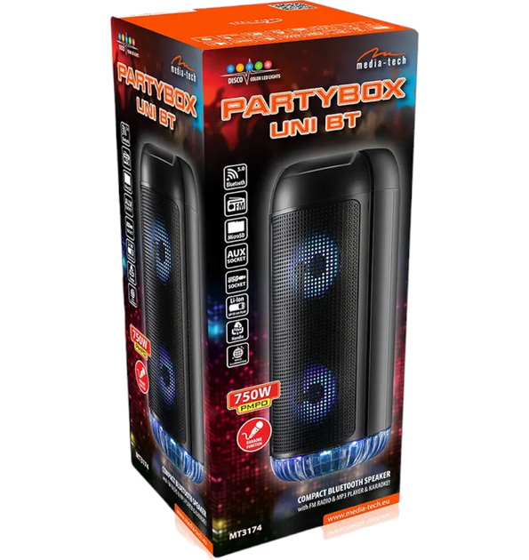 Акустична система Media-Tech Partybox Keg BT MT3165 Wireless Speaker (AKGMEDGLO0016) - зображення 2