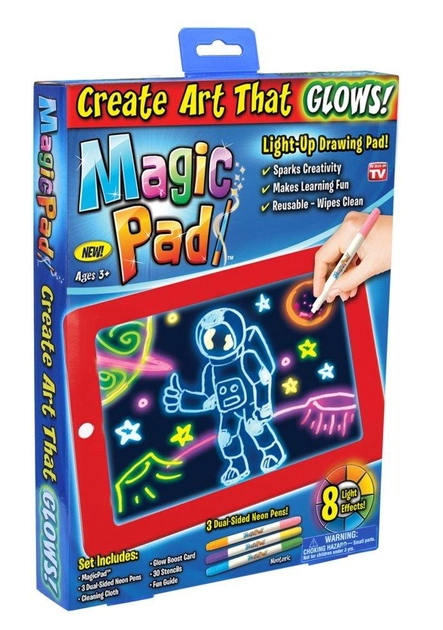 Планшет Magic Pad для рисования светом светодиодный развивающий для деток (RD-2003) - изображение 4