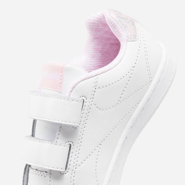 Sneakersy dziecięce dla dziewczynki na rzepy Reebok Royal Complete C 100075147 31 Białe (1200143259207) - obraz 7