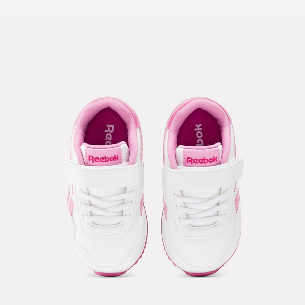 Дитячі кросівки для дівчинки Reebok Royal Cl Jog 100075162 22 Білі з рожевим (1200143260852) - зображення 4