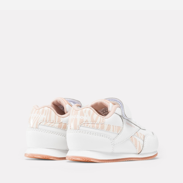 Дитячі кросівки для дівчинки Reebok Royal Cl Jog 100075163 24.5 Білі з бежевим (1200143261026) - зображення 3