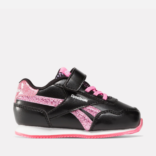 Buty sportowe dziecięce dla dziewczynki na rzepy Reebok Royal Cl Jog 100075178 22 Czarne (1200143262269) - obraz 1