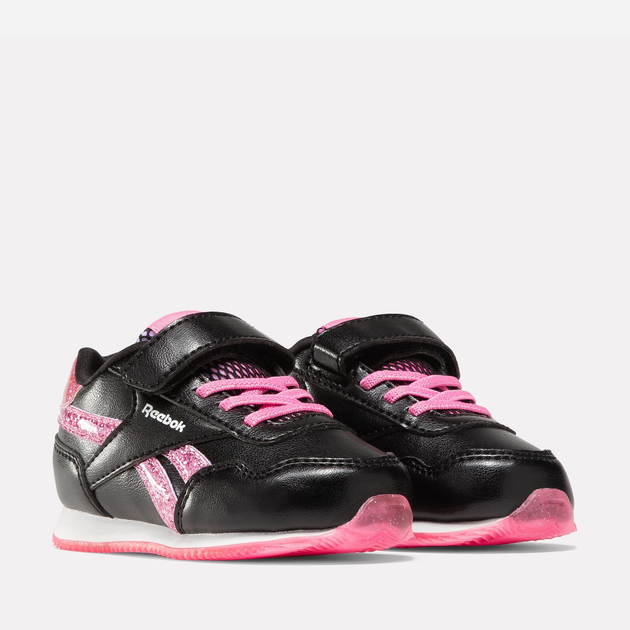 Buty sportowe dziecięce dla dziewczynki na rzepy Reebok Royal Cl Jog 100075178 22.5 Czarne (1200143262276) - obraz 2