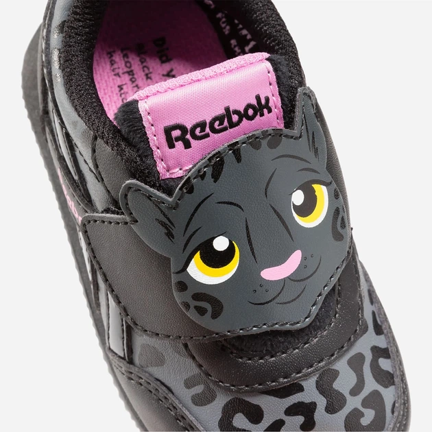 Sneakersy dziecięce dla dziewczynki na rzepy Reebok Royal Cl Jog 100075218 26.5 Czarne (1200143268001) - obraz 6