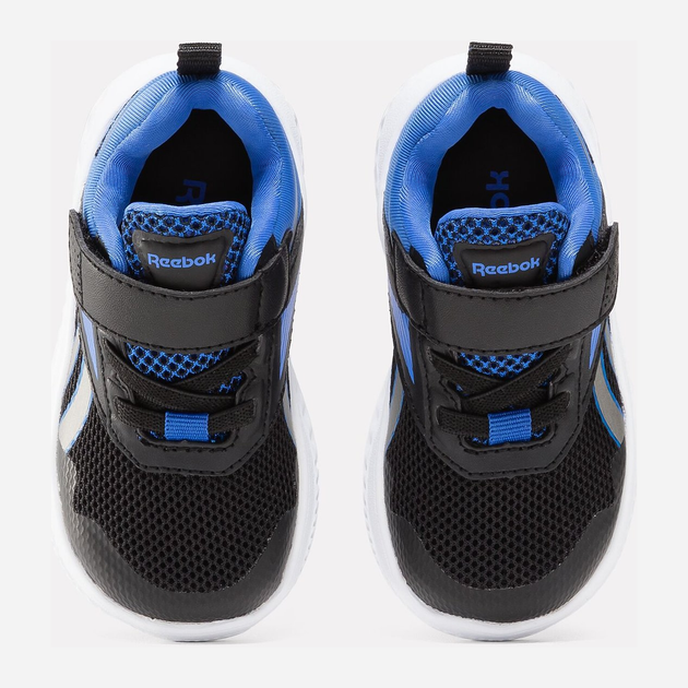 Дитячі кросівки для хлопчика Reebok Rush Runner 5 100075227 22 Чорні з синім (1200143269268) - зображення 4