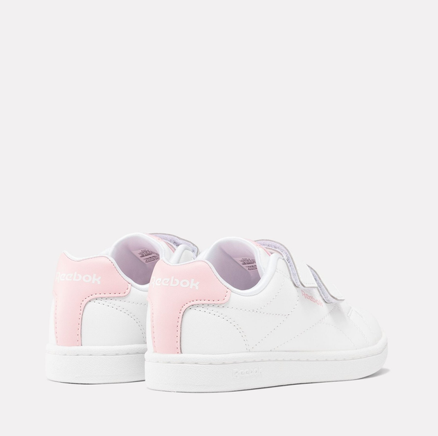 Sneakersy dziecięce dla dziewczynki na rzepy Reebok Royal Complete C 100205000 29 Białe z różowym (1200143611951) - obraz 3