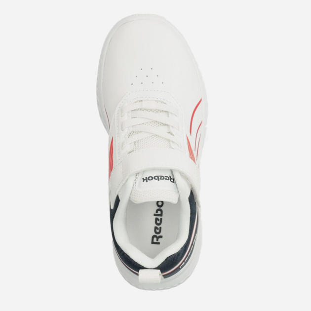 Buty sportowe chłopięce na rzepy Reebok Rush Runner 5 100205004 28 Białe z czerwonym i czarnym (1200143614891) - obraz 4