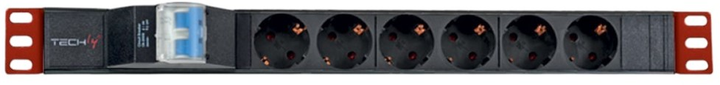 Мережевий фільтр TECHly I-CASE STRIP-61UD 6 розеток 3 м Black - зображення 1