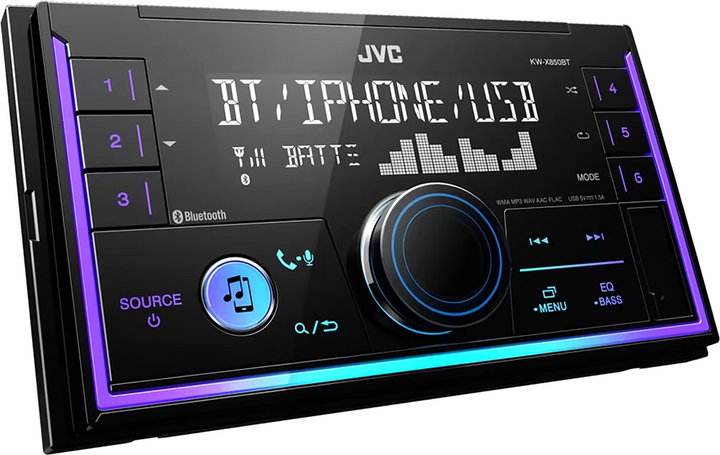 Автомагнітола JVC KW-X850BT Bluetooth, USB, FM/АМ - зображення 3