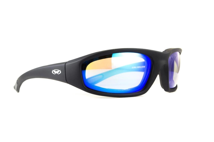 Очки защитные фотохромные Global Vision KickBack Photochromic (G-Tech™ blue) Anti-Fog, фотохромные синие - изображение 2