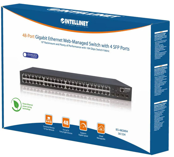 Przełącznik Intellinet 561334 4x SFP 48 x 10/100/1000 (766623561334) - obraz 5