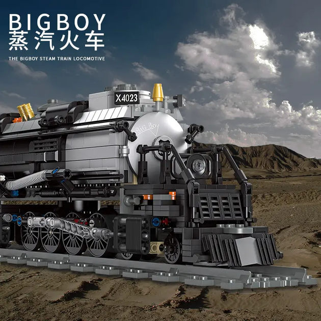 パーツ Big Boy Конструктор Jie Star 59005 Паровоз Bigboy - 1608 деталей – игрушки
