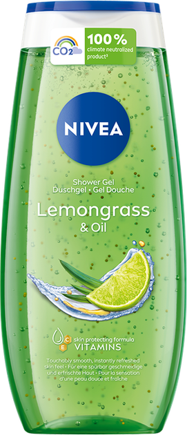 Żel pod prysznic Nivea Care nawilżający Lemongrass & Oil 250 ml (4005808125050) - obraz 1