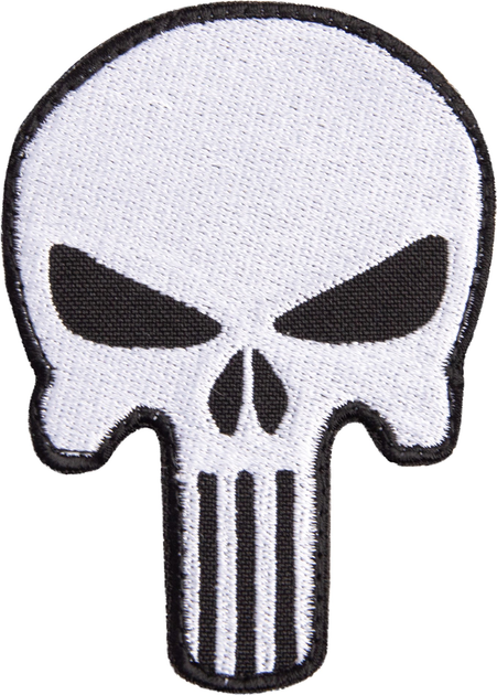 Шеврон нашивка на липучці IDEIA Череп Каратель Punisher, вишитий патч 6.5х9 см (2200004291758) - зображення 1