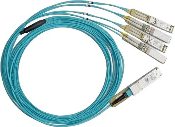 Оптичний патчкорд Mellanox QSFP28 10 м Blue (980-9I40N-00C003) - зображення 1