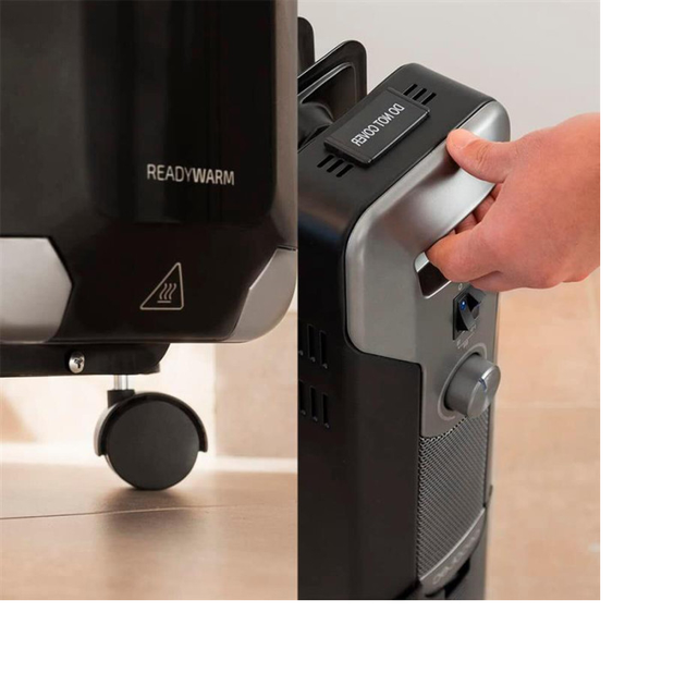 Масляний радіатор електричний Cecotec Ready Warm 7000 Space Black (CCTC-05881), 1,5кВт., 6 секций, 18кв.м - изображение 2