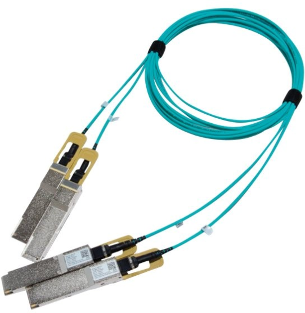 Оптичний патчкорд Mellanox QSFP56 3 м Blue (980-9I95Z-00H003) - зображення 1