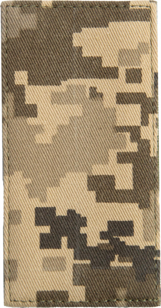 Шеврон нашивка на липучці IDEIA погон звання Солдат піксель, вишитий патч 5х10 см (2200004295589) - зображення 1